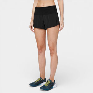 LULULEMON Speed Up Black Athletic High-waisted Shorts, Size 4 Tall